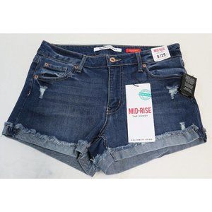 New Celebrity Pink Jean Shorts, Mid-Rise The Honey, Dark Blue, Size 9/29